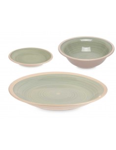 Set vajilla 18 piezas verde...
