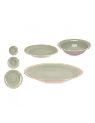 Set vajilla 18 piezas verde Sintra