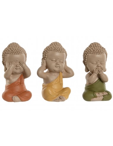 Figura decorativa Buda ver oir y callar