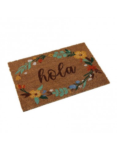 Felpudo floral Hola