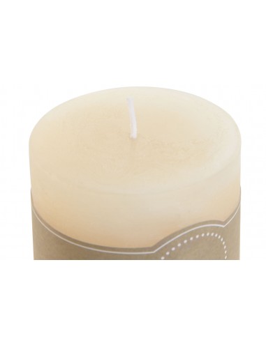 Vela cera crema natural 32h