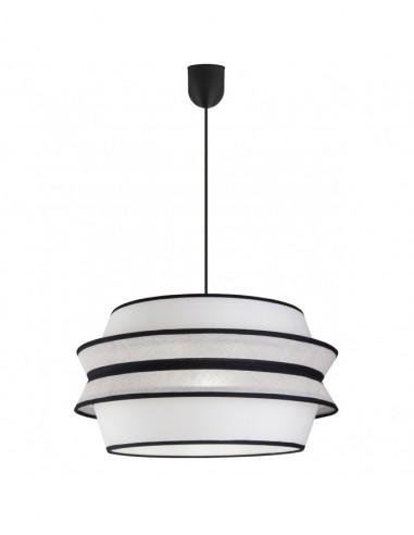 Lámpara colgante blanca y negra Muller