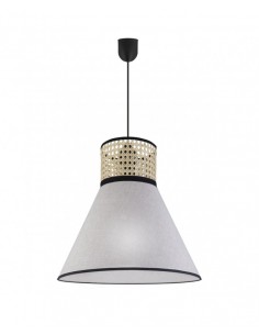 Lámapra techo gris Cannage 2