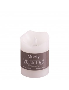 Vela cera blanca led... 2