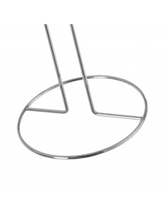 Soporte metal cromado papel wc 2