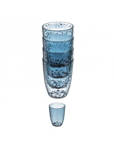Set 4 vasos plástico color 400ml Leika