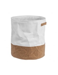 Cesta tela detalle corcho 45cm