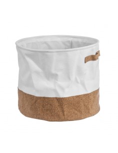 Cesta tela detalle corcho 40cm