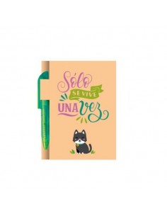 Mini libreta con boligrafo...