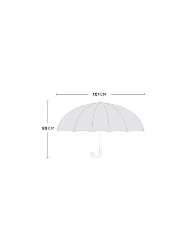 Paraguas automático antiviento verde
