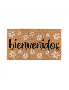 Felpudo fibra coco margaritas 2
