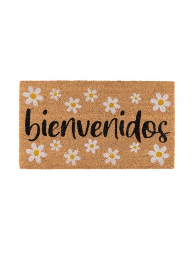 Felpudo fibra coco margaritas