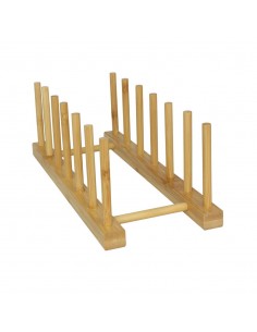 Soporte para platos bambú