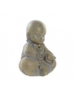 Figura resina monje gris