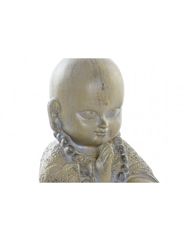 Figura resina monje gris