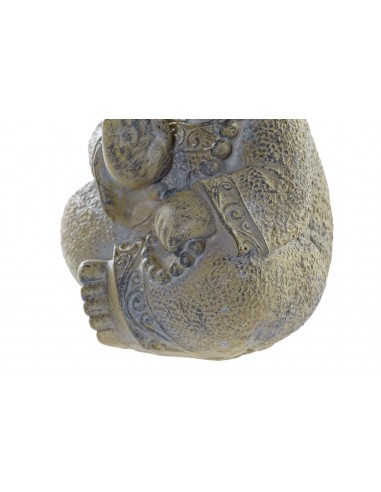 Figura resina monje gris