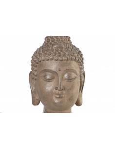 Figura resina cabeza buda 25cm 2