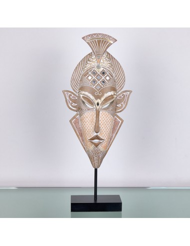 Figura máscara beige en peana 48cm Figura máscara beige en peana 48cm