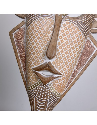 Figura máscara beige en peana 48cm Figura máscara beige en peana 48cm