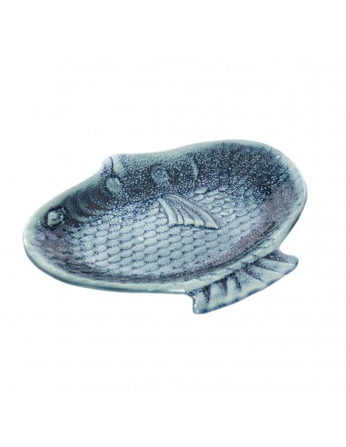 Centro de mesa pez porcelana azul 24cm Centro de mesa pez porcelana azul 24cm