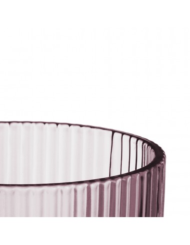 Copa agua cristal rosa rayado 370ml...