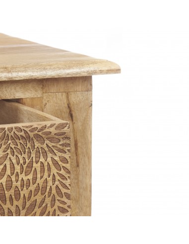 Consola madera 2 cajones tallado Delhi