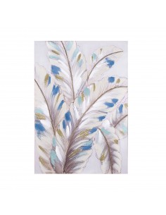 Cuadro lienzo plumas 70x100cm