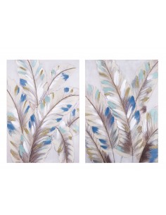 Cuadro lienzo plumas 70x100cm 2