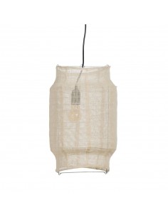 Lámpara techo tela beige Alena