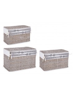 Cesta baúl ropero gris 2