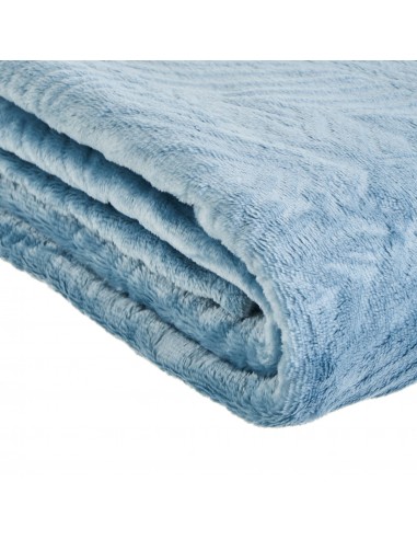 Manta franela 130x160cm azul