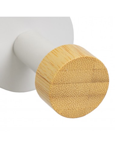 Percha individual metal blanco y...