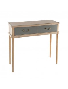 Consola 2 cajones gris Sven