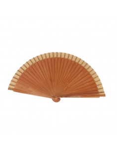 Abanico liso marrón 22cm