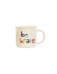 Taza porcelana 360ml Be brave