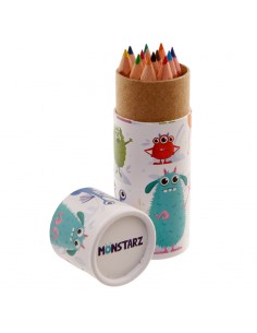 Set lápices en tubo Monstruos