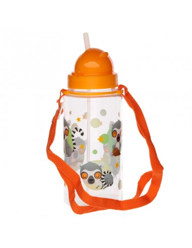 Botella agua infantil con pajita 450ml