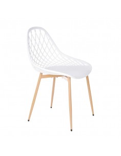 Silla rejilla blanca Sven