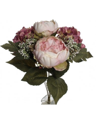 Ramo hortensías y peonías 50cm