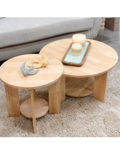 Mesa de centro madera con...