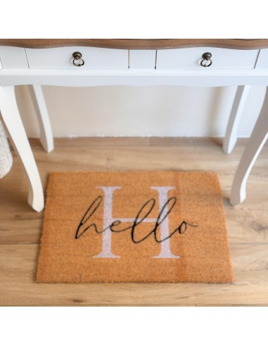 Felpudo fibra de coco Hello