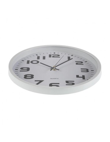 Reloj redondo de pared blanco 30cm