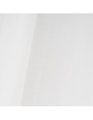 Cortina visillo blanca cuadros 140x260cm