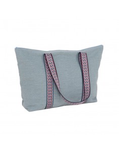 Bolso con cremallera azul...