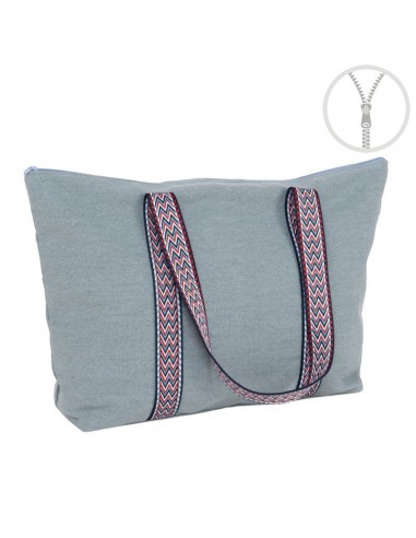 Bolso con cremallera azul Maika Bolso con cremallera azul Maika