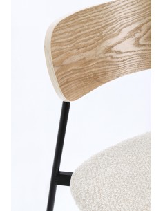 Silla madera y metal color... 2