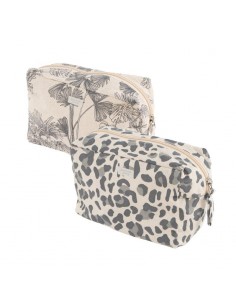 Neceser algodón Leopardo