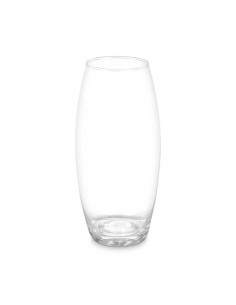 Jarrón cristal abombado 30cm