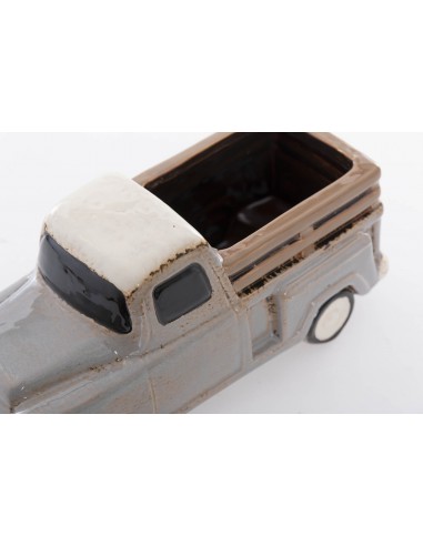 Figura camión cerámica con macetero