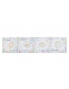 Cuadro lienzo conchas 40cm... 2